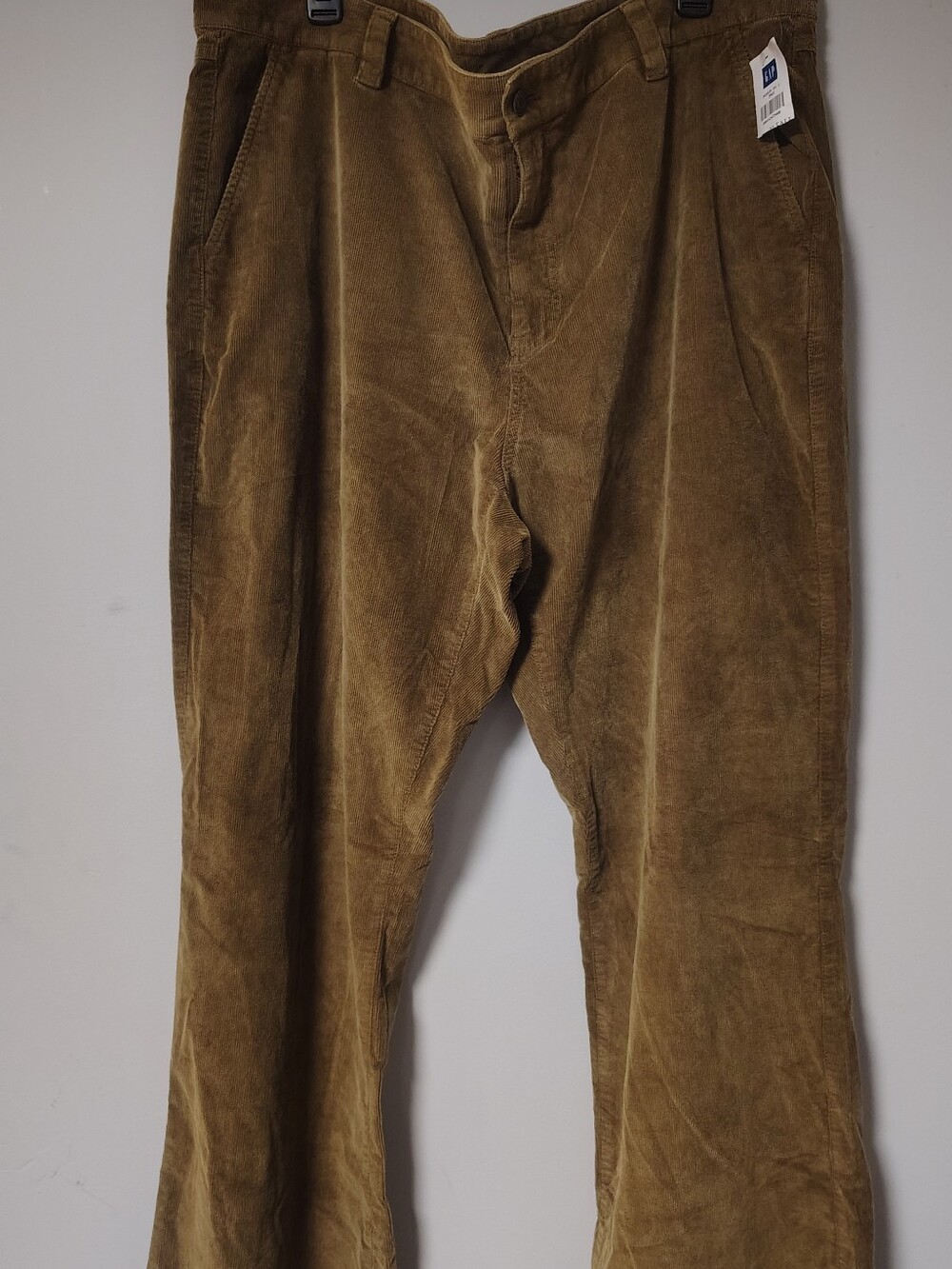 NWT Gap Corduroy Flare Pants Camel Tan Brown Mid Rise Size 20 Tall Plus Size